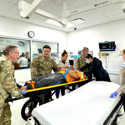 Disaster drill photo