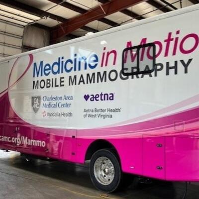 Photo of mammo mobile medical unit